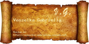 Veszelka Gabriella névjegykártya