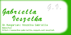 gabriella veszelka business card